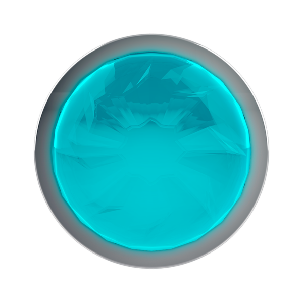 Coquette plug anal de metal talla m cristal blue 3.5 x 8cm