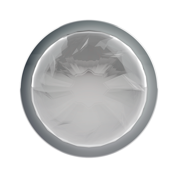 Coquette plug anal de metal talla l cristal clear 4 x 9cm
