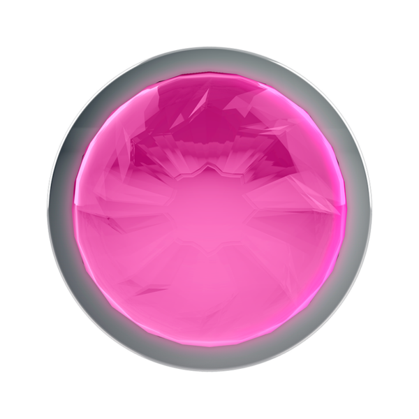 Coquette plug anal de metal talla l cristal pink 4 x 9cm