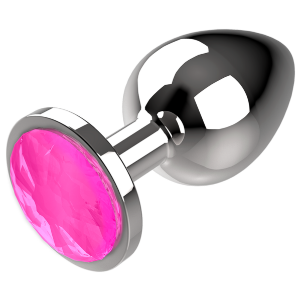 Coquette plug anal de metal talla l cristal pink 4 x 9cm