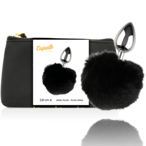 Coquette plug anal de metal talla l 2.8 x 4.1 cm