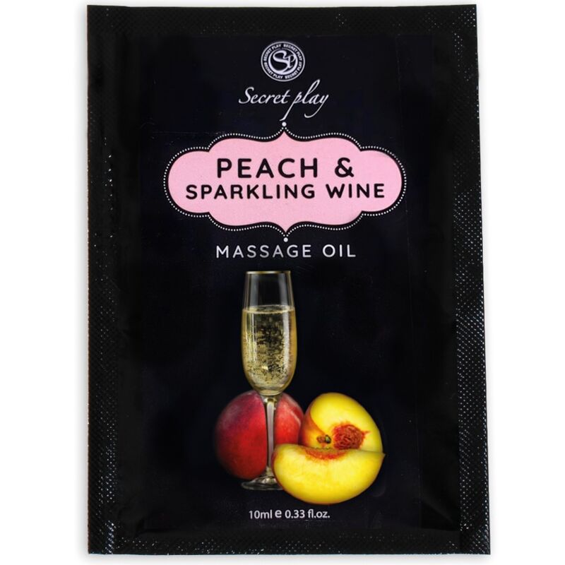 Secretplay monodosis aceite masaje melocot?n y cava 10 ml