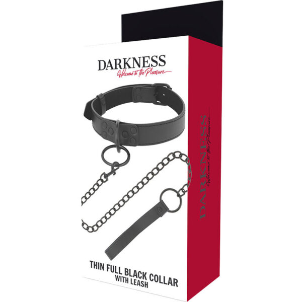 Darkness collar con cadena negro