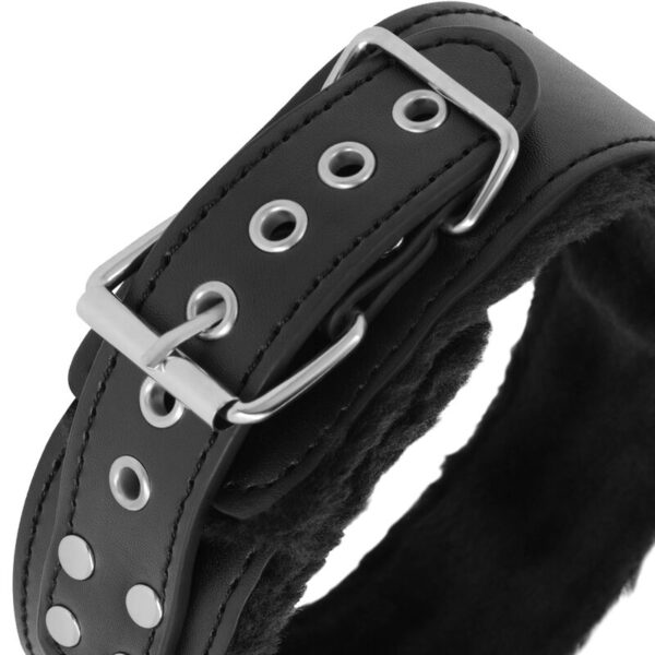 Darkness collar forrado con cadena titanium