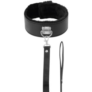 Darkness collar forrado con cadena titanium