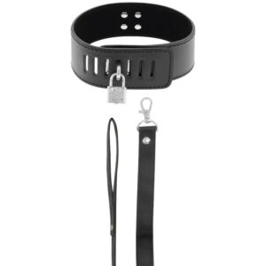 Dark ness collar bdsm con candado negro