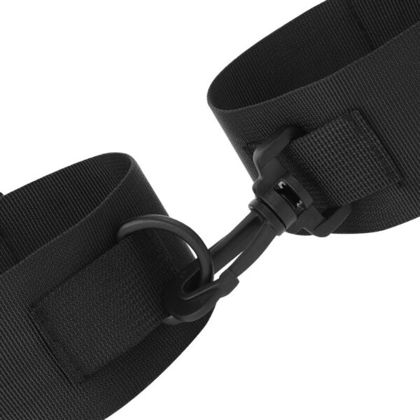 Darkness esposas para tobillos nylon negro
