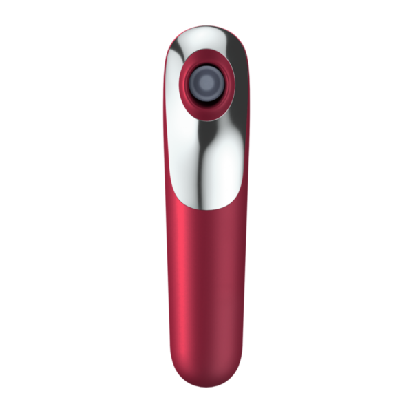 Satisfyer dual love vibrador y succionador con aire pulsado rojo