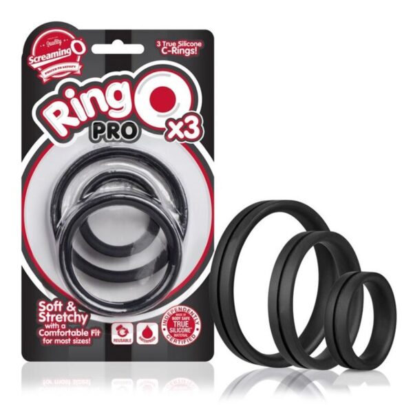 Screaming o - anillo pene y testiculos ring o xxl - negro