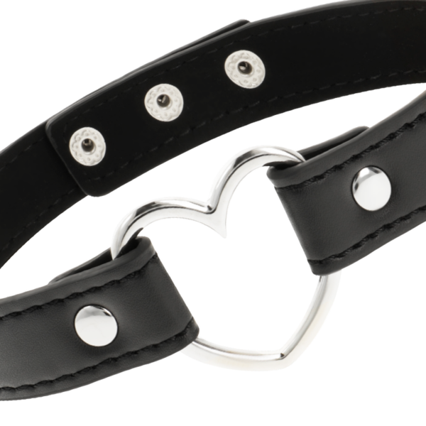 Coquette collar cuero vegano accesorio woman coraz?n
