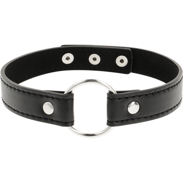 Coquette collar cuero vegano accesorio woman