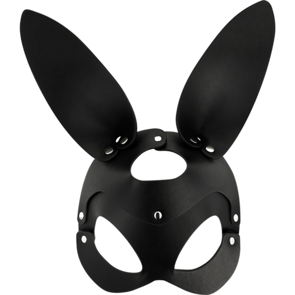 Coquette mascara cuero vegano con orejas de conejo