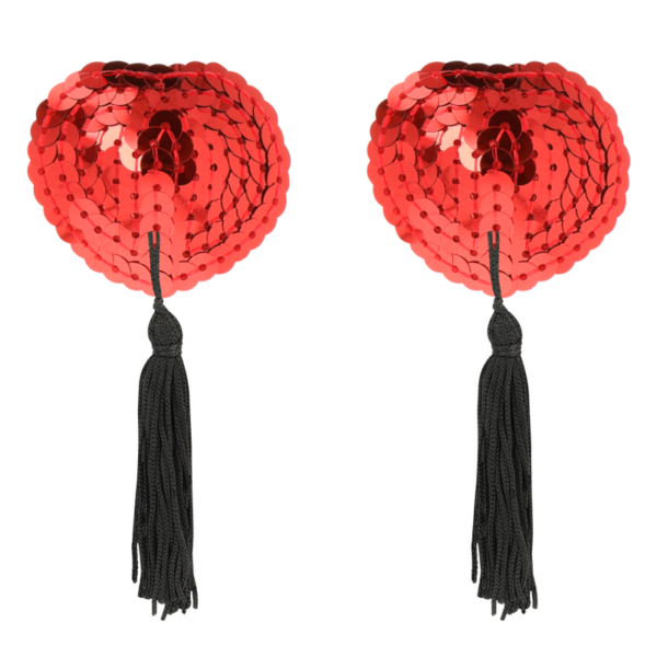 Coquette chic desire cubre pezones rojo