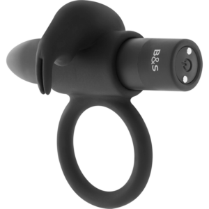 Black&silver burton anillo recargable 10 modos vibracion negro