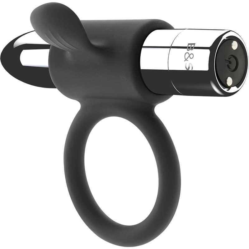 Black&silver cameron anillo recargable 10v silver