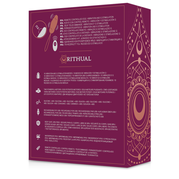 Rithual priya huevo control remoto g-spot + vibraci?n