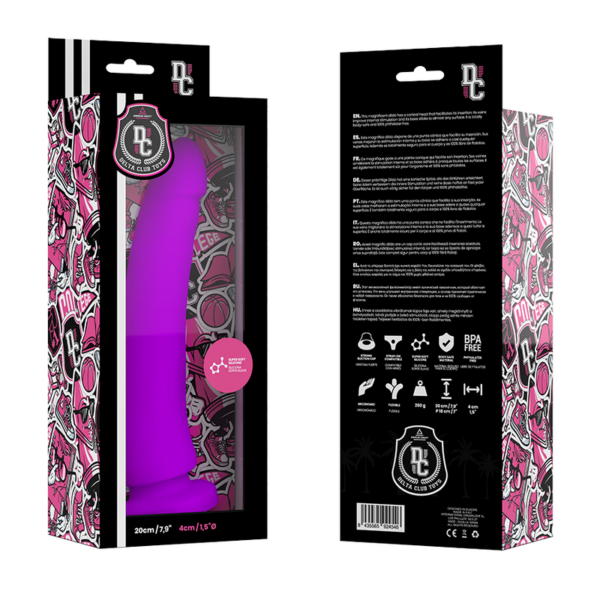 Delta club toys dildo lila silicona medica 20 x 4cm