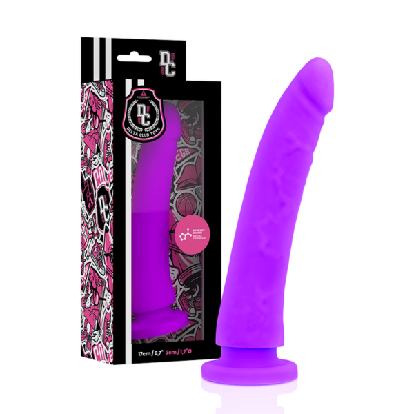 Delta club toys arnes + dildo lila silicona medica 17 x 3cm
