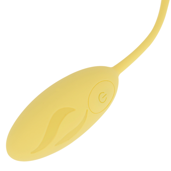 Oh mama huevo vibrador texturado 10 modos - amarillo