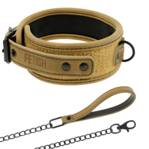 Fetish submissive origen collar con cadena