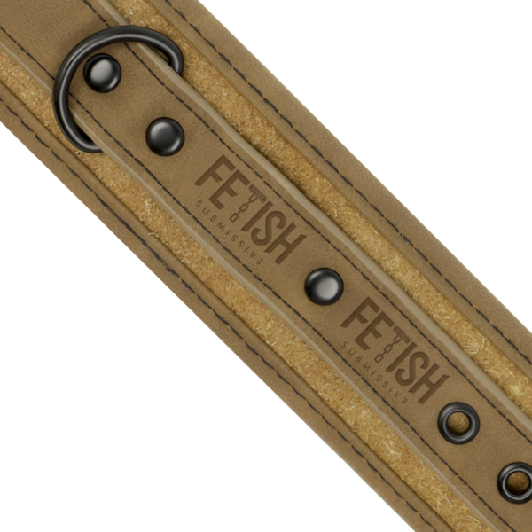 Fetish submissive origen esposas cuero vegano