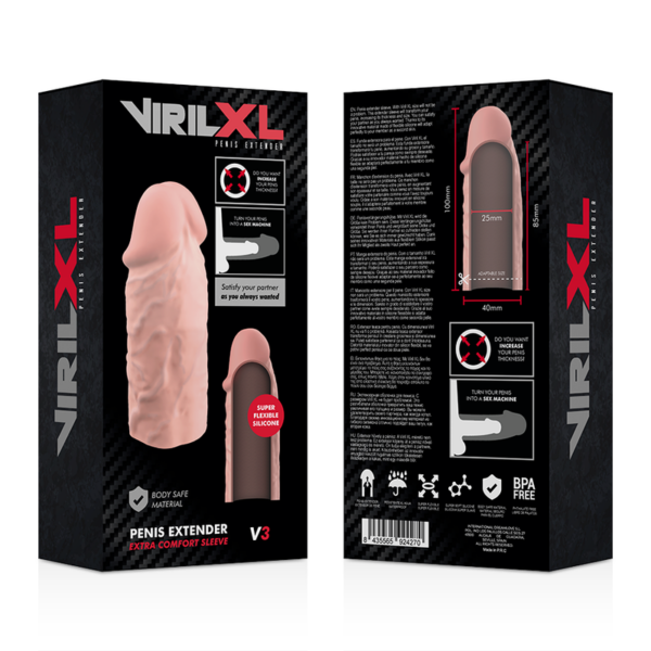 Virilxl extension de pene liquid silicone v3 natural