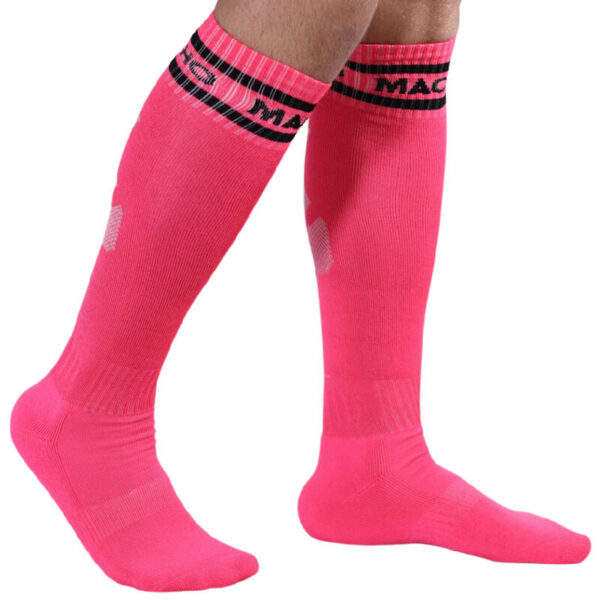 Macho calcetines largos talla unica rosa