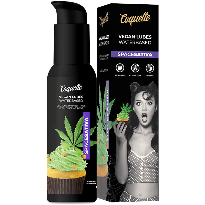 Coquette premium experience lubricante calor space sativa 100ml