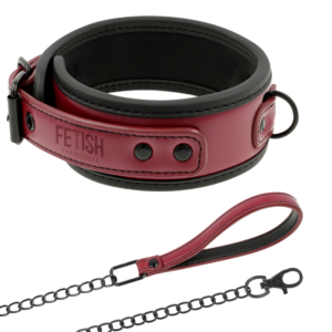 Fetish submissive dark room collar con cadena