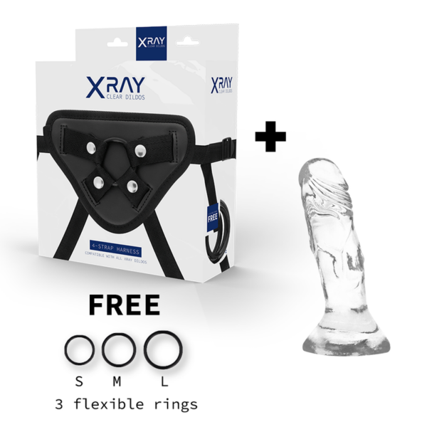 Xray arn?s + dildo transparente 12cm x 2.6cm