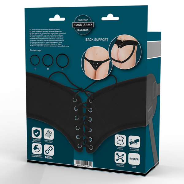 Rockarmy arnes ajustable y anillos flexibles