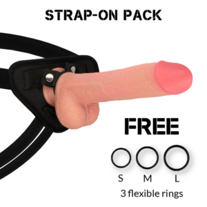 Rockarmy arn?s + liquid silicone dildo premium kingcobra 24cm