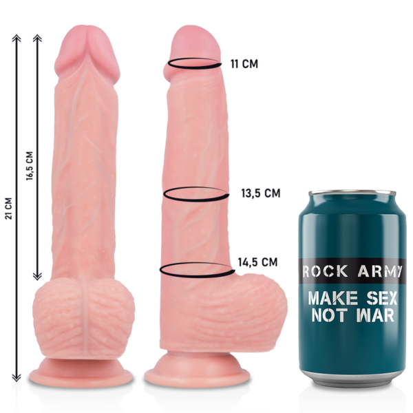 Rockarmy arn?s + liquid silicone dildo premium spitfire 21cm
