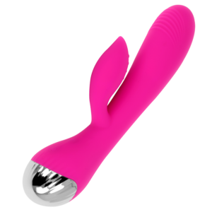 Ohmama vibrador recargable con rabbit 10 modos de vibraci?n 19 cm