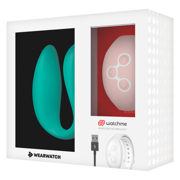 Wearwatch vibrador dual technology watchme agua marina / rosoral