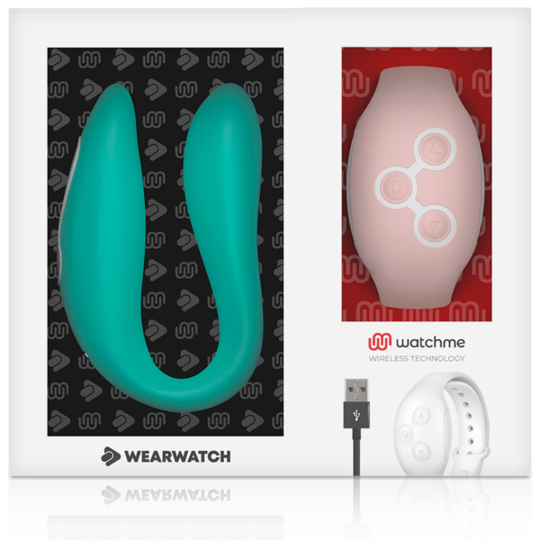 Wearwatch vibrador dual technology watchme agua marina / rosoral