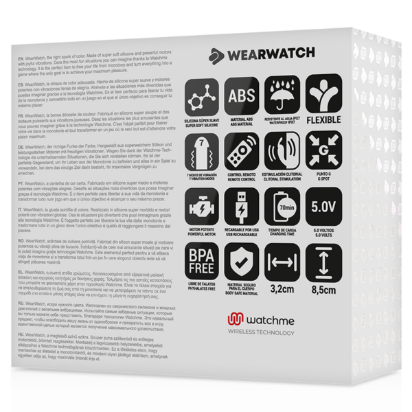 Wearwatch vibrador dual technology watchme fucsia / rosoral