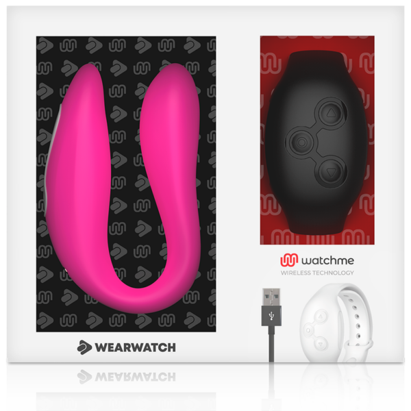 Wearwatch vibrador dual technology watchme fucsia /azabache