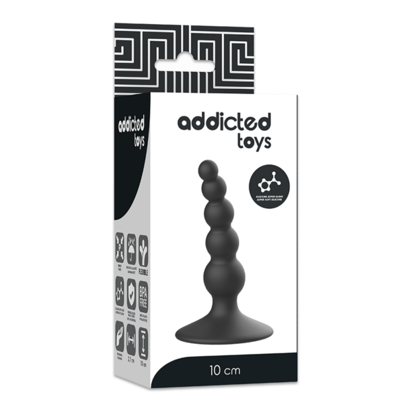 Addicted toys anal sexual plug 10cm negro