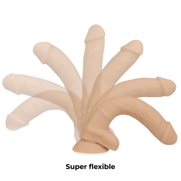Cock miller - arnes + silicona density cocksil articulable 18 cm