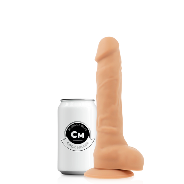 Cock miller - arnes + silicona density articulable cocksil 19,5 cm