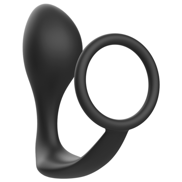 Addicted toys  plug anal con anillo silicona negro