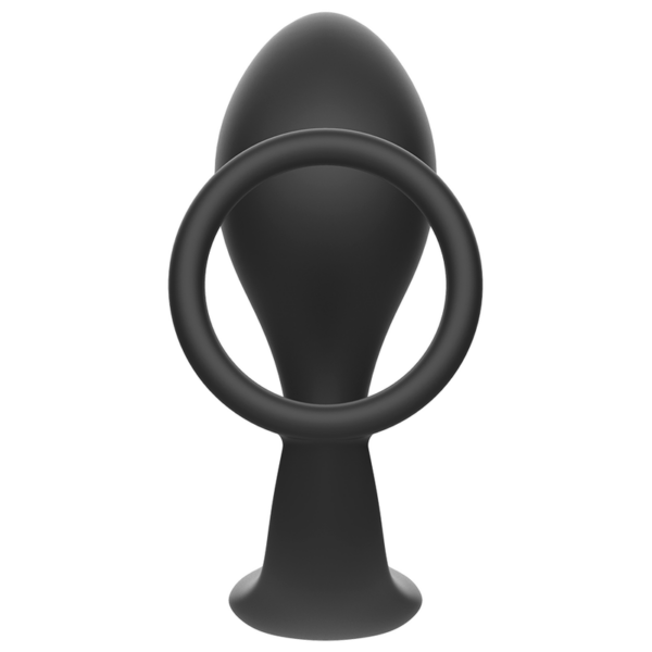 Addicted toys  plug anal con anillo silicona negro