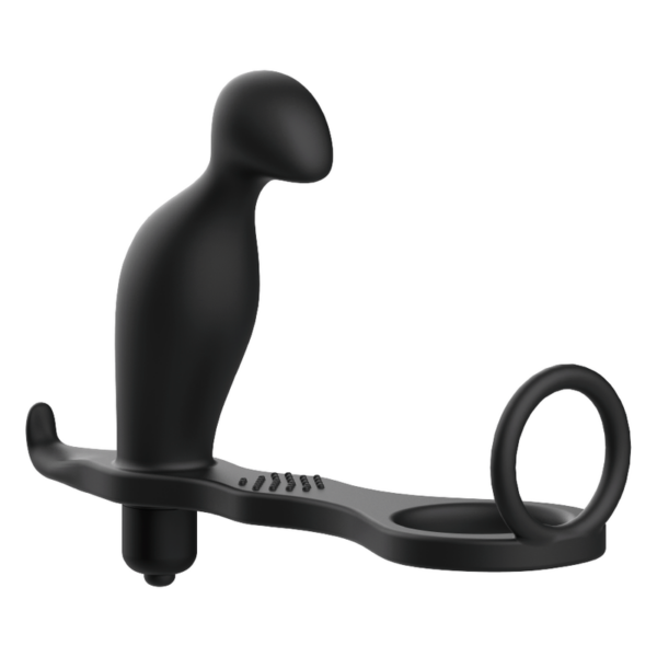 Addicted toys  plug anal con anillo silicona negro
