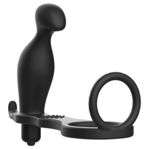 Addicted toys  plug anal con anillo silicona negro