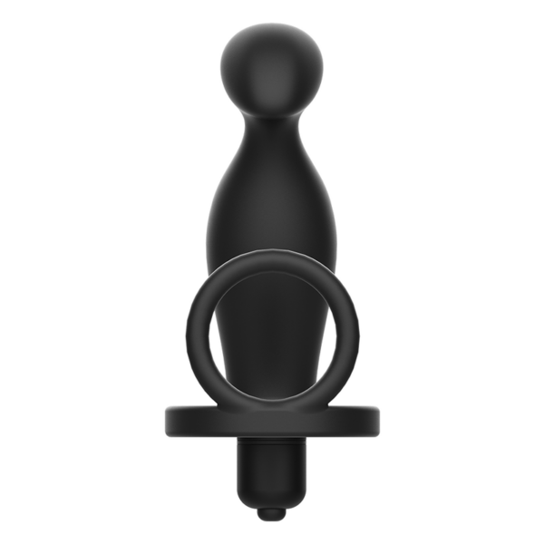 Addicted toys  plug anal con anillo silicona negro