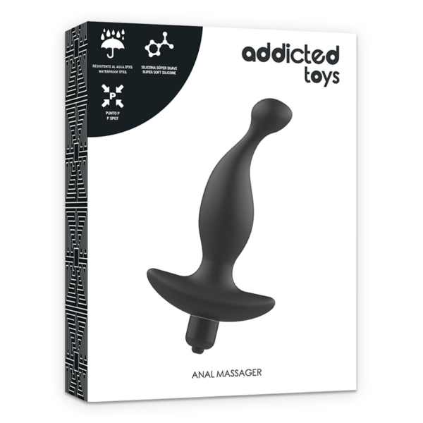 Addicted toys  masajeador anal con vibraci?n negro