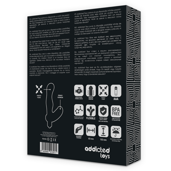 Addicted toys estimulador anal prostata silicona p-spot vibe