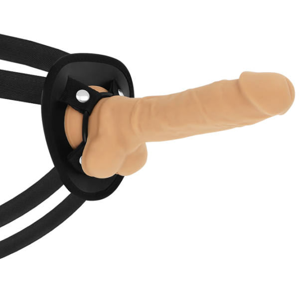 Cock miller - arnes + silicona density cocksil articulable 18 cm